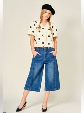 169. Side Line Bermuda denim shorts in dark wash